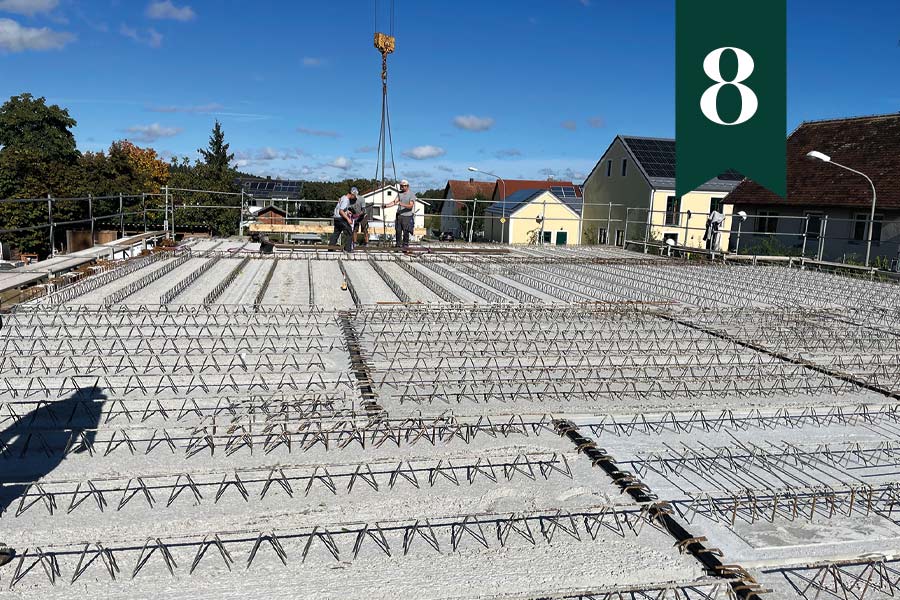 Eintrag 8 – Betondecke auf dem EG kommt